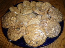 TRAY of Homemade Timeless Classic Cookies - Chocolate Chip, Peanut Butter, Oatmeal Raisin (92 Cookies)