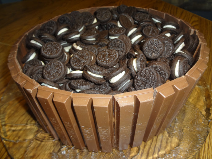 Moist, Decadent, Chocolaty Homemade Chocolate Kit Kat Oreo Cake (9