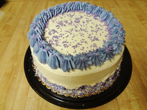 Perfectly Moist Homemade Vanilla Layer Cake With Vanilla Buttercream Frosting (9" 3-Layer) Cake