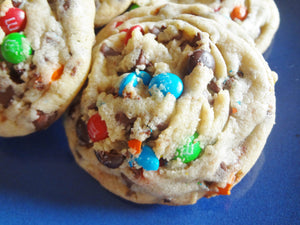 Exceptionally Tasty Homemade Chocolate Chip M&M Pudding Cookies (3 Dozen)