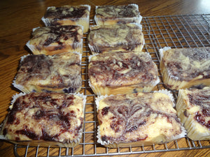 Homemade Blueberry Swirl Pound Cakes With Choices