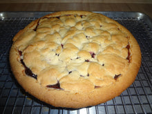 Luscious Homemade Cherry Vanilla Shortbread Tart (9") Round