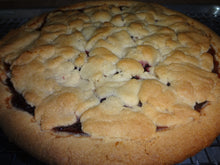 Luscious Homemade Cherry Vanilla Shortbread Tart (9") Round