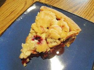 Luscious Homemade Cherry Vanilla Shortbread Tart (9") Round