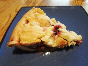 Luscious Homemade Cherry Vanilla Shortbread Tart (9") Round