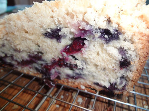 Moist Homemade Blueberry Bread With Buttery Streusel Topping (9" x 5") Loaf