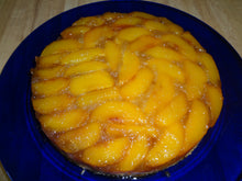 Tender and Sweet Homemade Peach Upside-Down Cake (9")