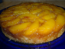 Tender and Sweet Homemade Peach Upside-Down Cake (9")