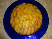 Tender and Sweet Homemade Peach Upside-Down Cake (9")