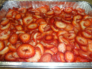 Homemade Fresh Strawberry Pie Bars With a Delightful Buttery Crust (13" x 9")