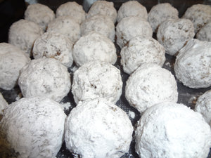 Retro Homemade Date and Rice Krispies Balls With Coconut or Powdered Sugar (2 Dozen)