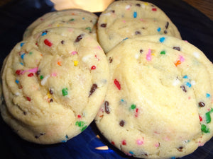 Super Soft Homemade Sprinkle Vanilla Pudding Cookies (2 Dozen)