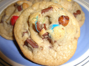 Homemade Chocolate Chunk Pretzel M&M Cookies (30 Cookies)