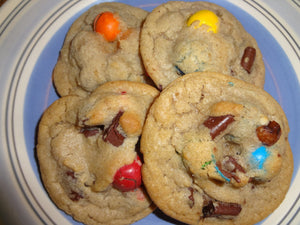 Homemade Chocolate Chunk Pretzel M&M Cookies (30 Cookies)