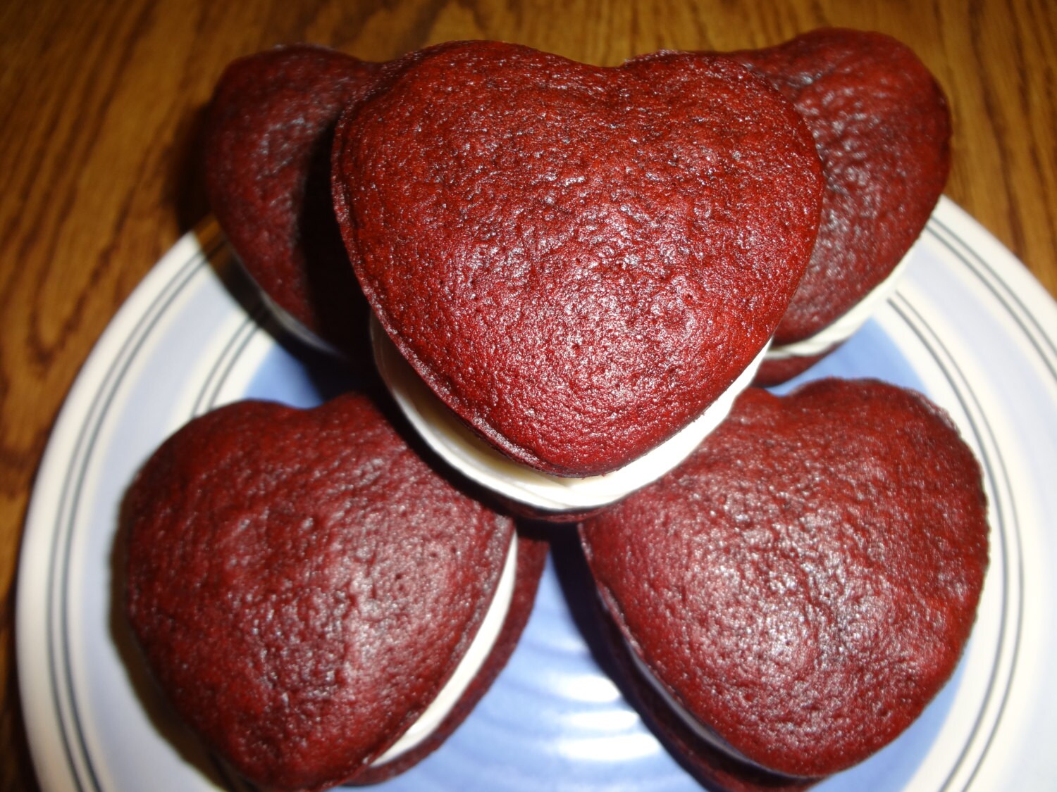 Homemade Cream Cheese Filled Red Velvet Whoopie Pies (30 Cookies)