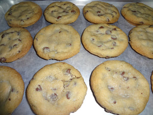 Homemade Deep Dish Chocolate Chip Ghirardelli Caramel Filled Cookies (1 Dozen)