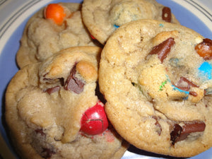 Homemade Chocolate Chunk Pretzel M&M Cookies (30 Cookies)