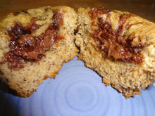 Banana Lovers Homemade Nutella Banana Swirl Muffins (12 Standard Size Muffins)