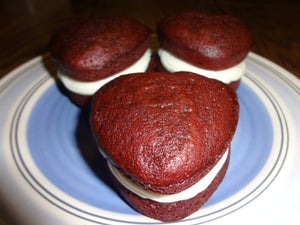 Homemade Cream Cheese Filled Red Velvet Whoopie Pies (30 Cookies)