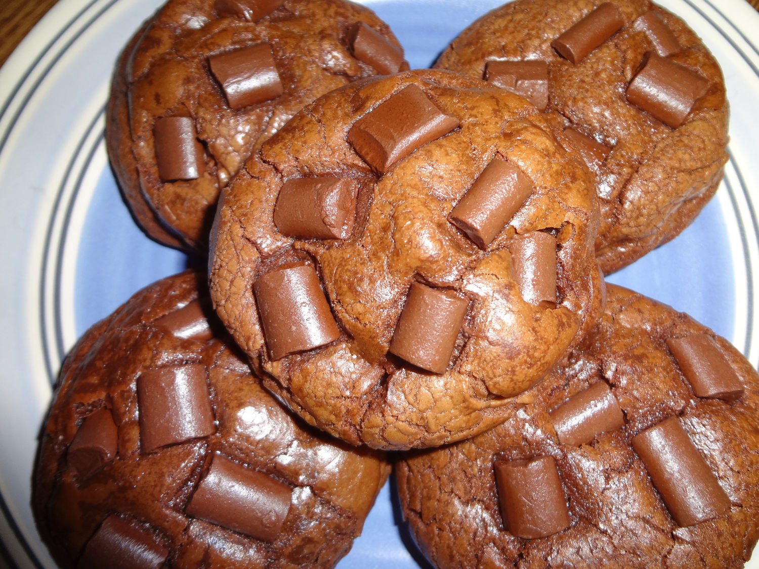 Chocolate Lover's Dream Homemade Triple Chocolate Fudge Cookies (1 Dozen)