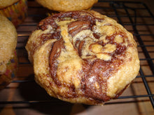 Banana Lovers Homemade Nutella Banana Swirl Muffins (12 Standard Size Muffins)