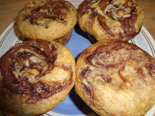 Banana Lovers Homemade Nutella Banana Swirl Muffins (12 Standard Size Muffins)