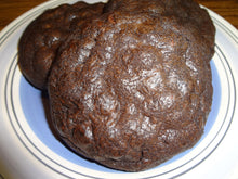 Homemade Giant Deep Dark Double Chocolate Cookies (1 Dozen)