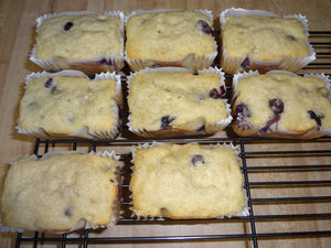 Yummy Homemade Buttermilk Banana Blueberry Bread Single Serving Loaves (10 Single Serving Loaves)