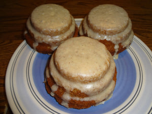 Not in Season - Festive Homemade Eggnog Cakes With Eggnog Sugar Glaze With Choices