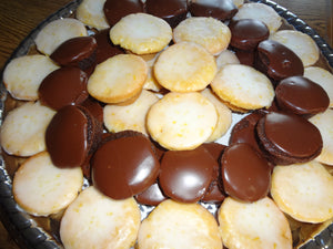 TRAY of Homemade Mini Lemon Blossoms and Texas Sheet Cake Bites (120 Total)