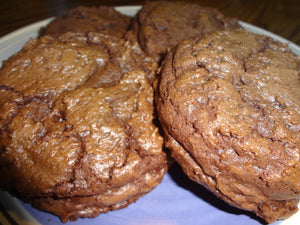 Chocolate Lovers Only Homemade Soft Double Chocolate Fudge Cookies (2 Dozen)