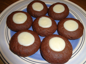 Coffee Lovers Homemade Irish Creme Chocolate Mocha Thumbprint Cookies (2 Dozen)