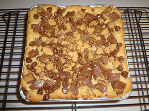 Gooey & Buttery Homemade Peanut Butter Chocolate Reese's Bars (9" x 9" Tray)