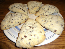 Lightly Sweetened Homemade Chocolate Chip "American" Style Scones (8 Scones)