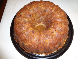 Spice Filled Homemade Apple Bourbon Bundt Cake (10")