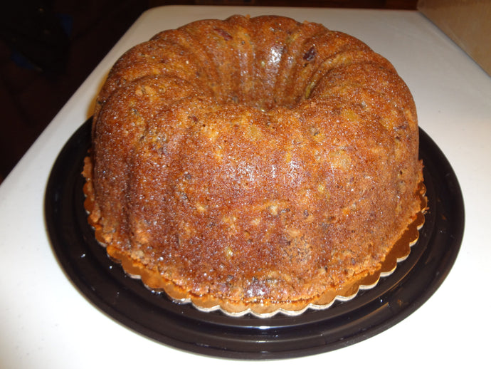 Spice Filled Homemade Apple Bourbon Bundt Cake (10