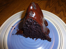 Light and Moist Homemade Double Chocolate Bundt Cake With Ganache Glaze (12")