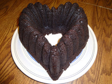 Light and Moist Homemade Double Chocolate Bundt Cake With Ganache Glaze (12")