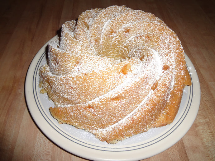 Buttery, Tender, Super Moist Homemade Peach Pound Cake (10