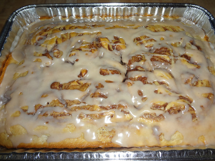 Moist and Delicious Homemade Cinnamon Roll Cake (13