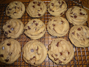 Thick, Soft, Chewy and Chocolaty Homemade Chocolate Chip Cookies (2 Dozen)