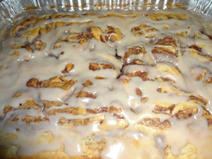 Moist and Delicious Homemade Cinnamon Roll Cake (13" x 9") Tray