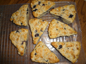 Tender Homemade Blueberry Buttermilk Scones (8 Scones)