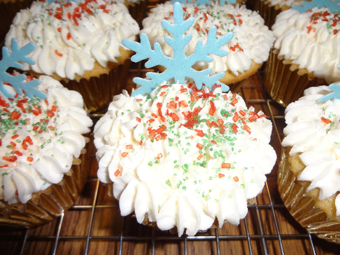 Tender Homemade Chocolate Chip Cupcakes With Perfect Vanilla Frosting (2 Dozen)