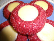 Delicious Homemade Red Velvet Cream Cheese Thumbprint Cookies (30 Cookies)