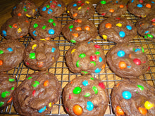 Thick and Decadent Homemade Soft Batch Chocolate M&M Cookies With Choice of Quantity