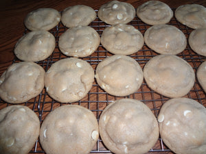 Sweet and Chewy Homemade Guittard White Chocolate Stuffed White Chocolate Chip Cookies (2 Dozen)