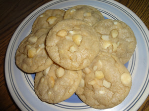 Chewy Homemade White Chocolate Macadamia Nut Cookies (30 Cookies)