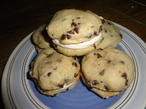 Homemade Chocolate Chip Whoopie Pies With Buttercream Filling With Choice of Quantity