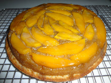 Mildly Sweet and Buttery Homemade Mango Upside-Down Cake (9")